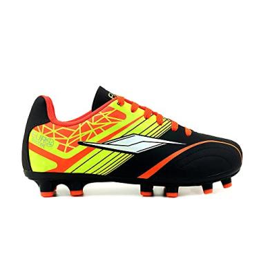 Imagem de Chuteira Adulto Campo 4714A - AS096 Cor:Preto-Laranja;Tamanho:42
