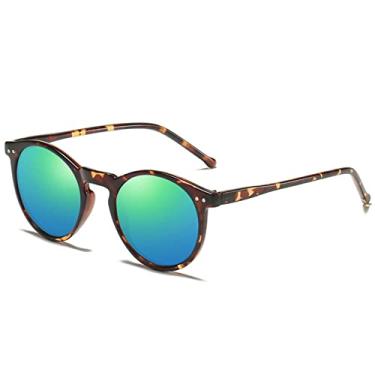 Imagem de Óculos de sol da moda óculos de sol polarizados homens mulheres designer retro redondo óculos de sol vintage masculino feminino óculos de proteção uv400 óculos gafas de sol, c7 leopardo,