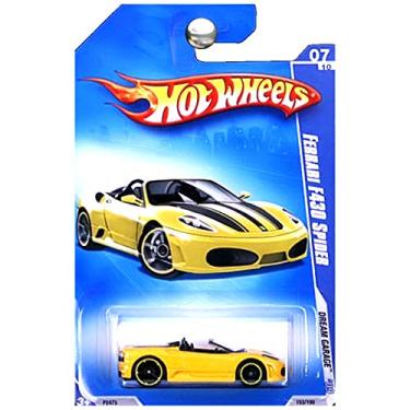 Imagem de Hot Wheels 2009 Ferrari F430 Spider (yellow) Dream Garage 153/190, 1:64 Scale.
