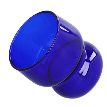Imagem de GOWENIC Copo de vidro de borossilicato resistente ao calor adequado para leite, cerveja, café, malte, chá, uísque (azul)