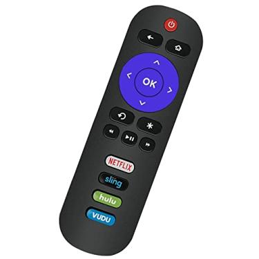 Imagem de Controle remoto de substituição para todas as TVs TCL Roku com atalhos Netflix/Sling/VUDU e Hulu