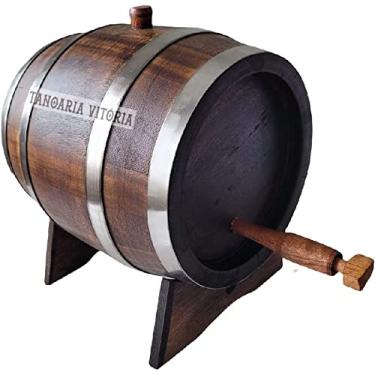 Imagem de TONEL BARRIL CARVALHO PARA BEBIDAS 5 LITROS ENVELHECIDO