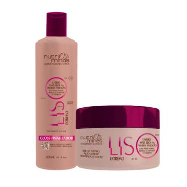Imagem de Kit Liso Extremo Nutriminas Máscara 250g e Gloss Finalizador