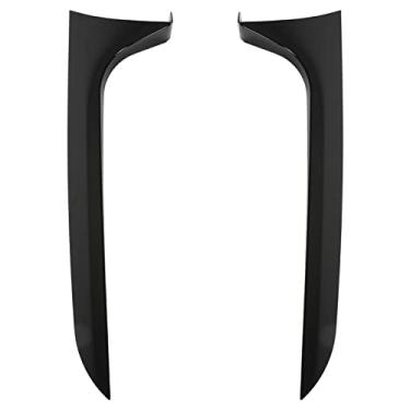 Imagem de Par Spoiler lateral janela traseira, acabamento chanfrado asa lateral janela traseira Esquerda Direita Preto brilhante Substituição para C7 Avant 2012 a 2018