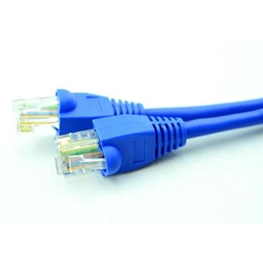 Imagem de Cabo de rede 3 Metros Patch Cord Cat 5e Azul