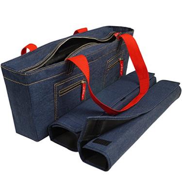Imagem de Novo! - Bolsa macia vazia Mahjong – Bolsa jeans da Linda Li – Bolsa vazia apenas
