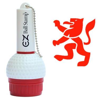 Imagem de Marcador de carimbo de bola de golfe EZBallStamp da ProMarking (Leão Rampante Vermelho)