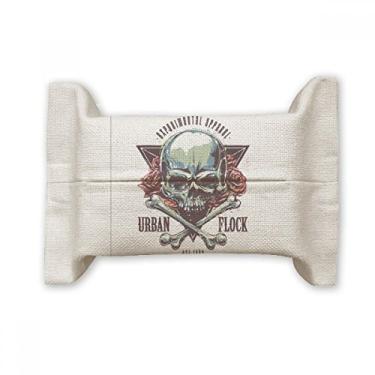 Imagem de Urban Flock indiano esqueleto totem capa de papel para lenços faciais bolsa de linho de algodão