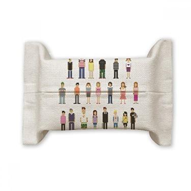 Imagem de Pares de personagens de jogo com suporte de capa de papel de tecido de algodão e linho