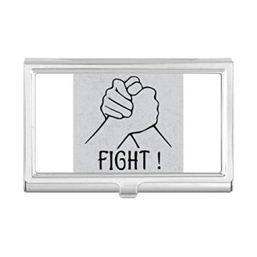 Imagem de Porta-cartões de visita com gesto de pulso para luta livre, caixa de bolso