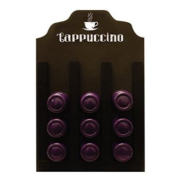 Imagem de Porta-Cápsula Cappuccino Mod 3 Corações Kapos Preta 23X30