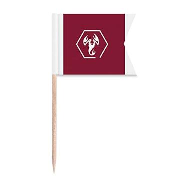 Imagem de Sinalizadores de palitos de dente de insetos naturais cercados da Scorpions para festas, bolos, comidas de queijo