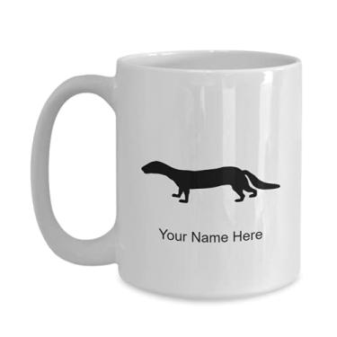 Imagem de Caneca de polecat personalizada, copo de café polecat, ideia de presente de polecata, copo de polecat personalizado, caneca de polecata personalizada - caneca de café de 425 g