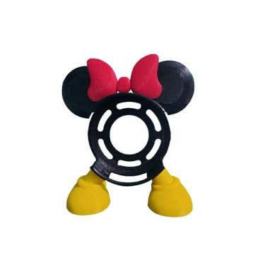 Imagem de Suporte para Alexa Echo Dot 3- Minnie Preto com vermelho