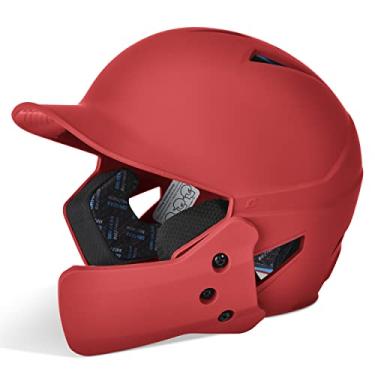 Imagem de CHAMPRO Capacete de rebatida adulto Hx Gamer Plus com protetor de mand bula universal, SCARLET, Senior