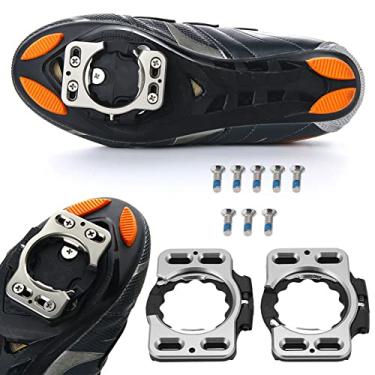 Imagem de Yosoo Health Gear Chuteiras de bicicleta de estrada, 1 par de capa de pedal de ciclismo de liberação rápida para SpeedPlay Zero