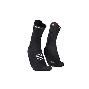Imagem de Meia de compressão p/trilha - Trail V4.0 - COMPRESSPORT (T2, Preto)