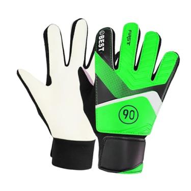 Imagem de Vaveren Luvas de goleiro de futebol luvas de futebol forte aderência respirável luvas de futebol anticolisão luvas de goleiro de futebol para crianças, Verde, 6