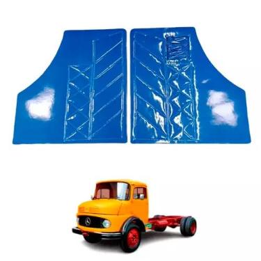 Imagem de PAR FORRO PORTA VERNIZ AZUL MB 1113 1313 1513 1519 1520 2013 2213 COM BOLSA