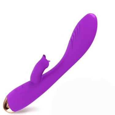 Imagem de Brinquedos sexuais femininos com vários modos de vibração para estimulação clitoral - brinquedos sexuais adultos para mulheres - dispositivo de estimulação sexual-coelho vibradores-App vibrador de controle remoto. (roxo)