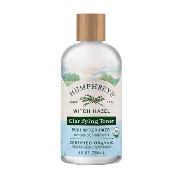 Imagem de Humphreys Clarify Tônico orgânico Witch Hazel, transparente, 227 g (pacote com 1)