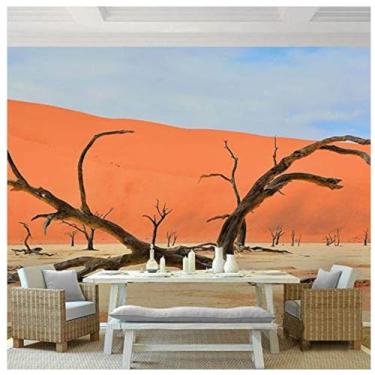 Imagem de TUYIFV Papel de Parede 3D Deserto Dunas de Areia Deserto Gobi Cenário Natural Paisagem TV Pano de Fundo Mural Papel de Parede (138" x 100", autoadesivo)