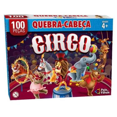 Imagem de Quebra Cabeça 100 Peças O Circo Premium 2873 Pais E Filhos
