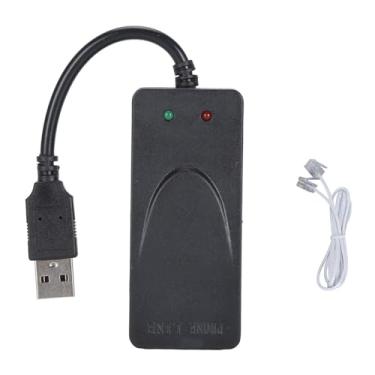 Imagem de Modem de Dados de Fax Externo Usb 56k, Porta Rj11 Dupla, Computador Portátil, Modem de Fax, Suporte para Identificação de Chamada, para Windows para Linux
