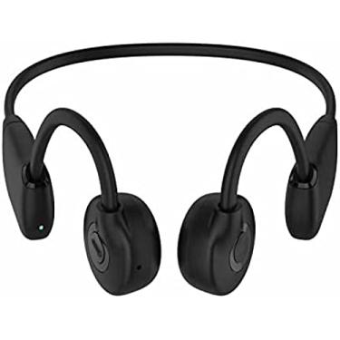 Imagem de Fones de ouvido de condução óssea 32gb mp3 player sem fio bt5.3 fone de ouvido ipx6 à prova dwireless água esportes fone de ouvido mãos-livres com microfone
