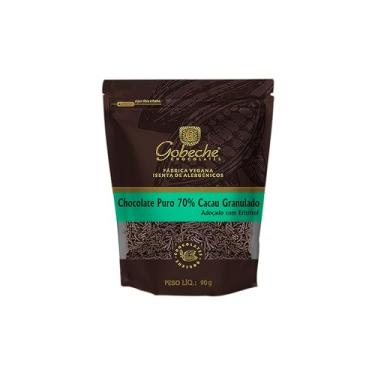 Imagem de Chocolate Puro 70% Cacau Granulado Gobeche - Adoçado com Eritritol - 90g