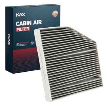 Imagem de KAX Filtro de ar de cabine, CF11855 substituição para C300 2015-2023, GLC300, GLC43 AMG, GLE350, GLE450, GLE53 AMG, E300, E450, E350, com filtro de ar de compartimento de passageiro de carbono ativado