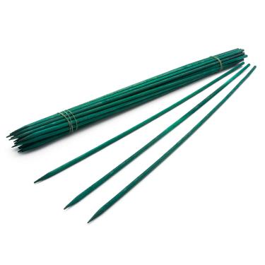 Imagem de Royal Imports Estaca para plantas de madeira verde, palitos de suporte resistentes para jardinagem floral de bambu, placa de madeira para postagem de palitos de orquídea de jardim em vaso (30 cm - 25