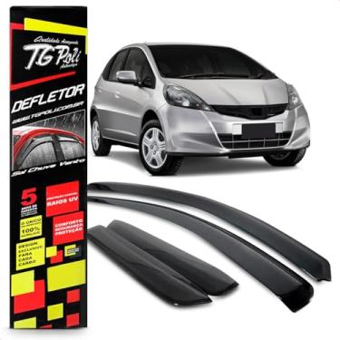 Imagem de Calha Chuva Defletor Inteiriça Slim Fit 4 Portas 2009 2010 2011 2012 2013 2014 Fumê 100% Acrílico