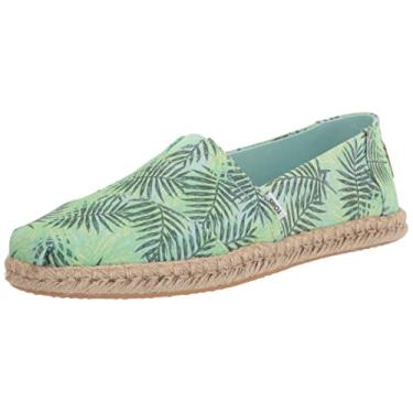 Imagem de TOMS Mocassim Feminino de Corda Alpargata, Azul claro, 5.5