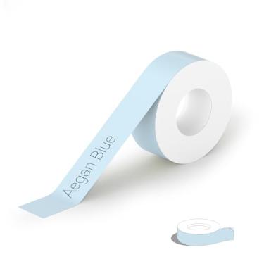 Imagem de PeriPage Fita adesiva adesiva 1,4 cm x 4,2 m, papel térmico autoadesivo contínuo, compatível com L1 D30 D110 E10 P21 máquina de fazer etiquetas para casa, escola, escritório, 1 rolo, azul
