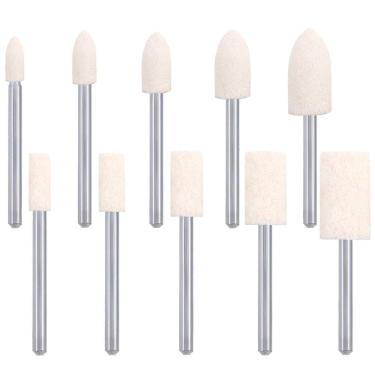 Imagem de Kit 10 Ponta Montada 4 A 10Mm De Feltro Para Micro Retíficas