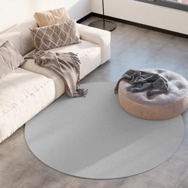 Imagem de Tapete de Sisal Natural Basico Cinza Redondo 2,00