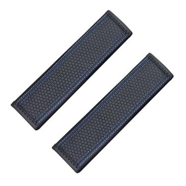 Imagem de Jectam Capa de cinto de segurança de carro, almofadas de cinto de segurança de couro, 2 peças, capas universais de alça de ombro para cinto de segurança de carro, almofada de cinto macio de couro