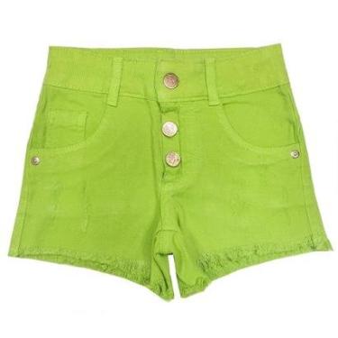 Imagem de Shorts Look Jeans c/ Botão Collor - 8 - VERDE-Unissex