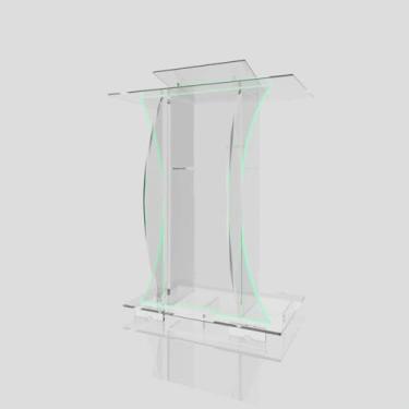 Imagem de Púlpito Bonito Resistente Com Led Gravação Igreja E Empresas