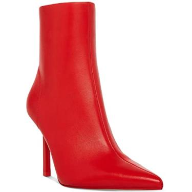 Imagem de Steve Madden Women's Elysia Fashion Boot, Red Leather, 8