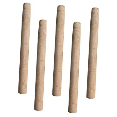 Imagem de 5 peças de alça de ferramentas de madeira, substituições, ferramenta de jardim, enxada, de madeira, alça de substituição, de martelo, substituição de de, suprimentos de