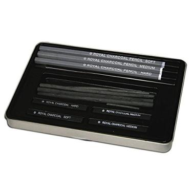 Imagem de Royal & Langnickel RSET-ART2503 Conjunto de arte de desenho de carvão de estanho pequeno