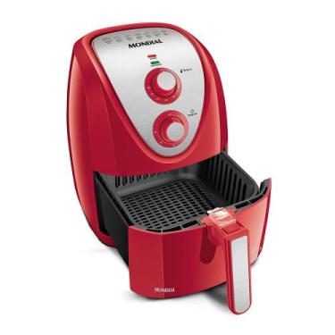 Imagem de Fritadeira Air Fryer 5 Litros AFN-50-RI Mondial, Vermelho e Inox, 110V