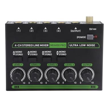 Imagem de Misturador Estéreo de de Estúdio, Mini Misturador de Som Estéreo de 4 Canais Multifuncional Controlador de Dj Misturador de Som para Gravação de Música (Yuniry0edn3khgb-11)