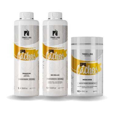 Imagem de Kit Spa dos Cachos Shampoo, tratamento e mácara profissional - Treelis