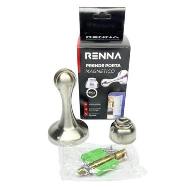 Imagem de Kit 6 Prende Porta Magnético Trava Fixador Com Amortecimento - Kit 6 P