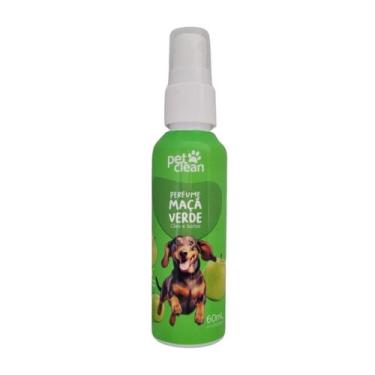 Imagem de Perfume Fragrâncias Pet Clean Cachorro Gato Cão Pet 60ml, Maça Verde