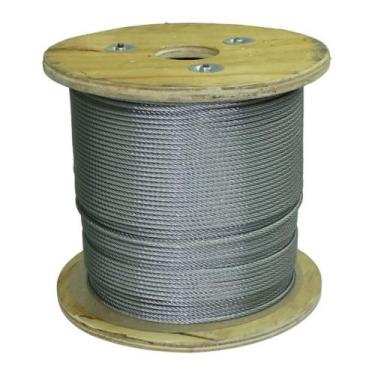 Imagem de Cabo de Aço Galvanizado 6x19s 1/4 Alma de Fibra 250 metros - Starfer