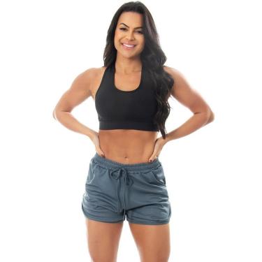 Imagem de Short Corrida Treino Academia Esportivo Bolso Feminino Leve-Masculino